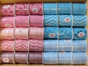 Cadeaulint 10mm x 10 meter geboorte