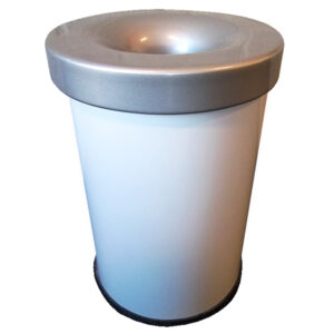 Afvalbak vlamdovend wit 20l hoog 40cm