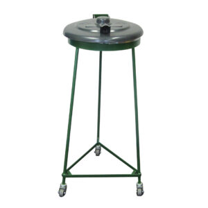 Afvalzakstandaard kunststof deksel groen