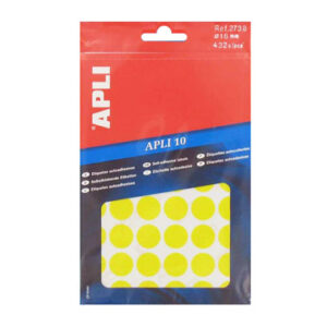 Etiket 16mm geel Apli 02738 (432x)