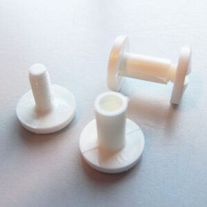 Busschroeven 10mm wit kunststof (1x)