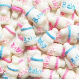 Babyfles plakkertjes roze 2,5cm