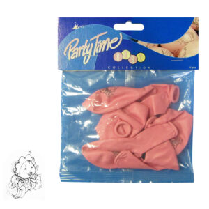 Ballon baby meisje speen (6x)