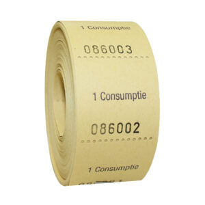 Consumptiebonnen 30x30mm geel (500x)