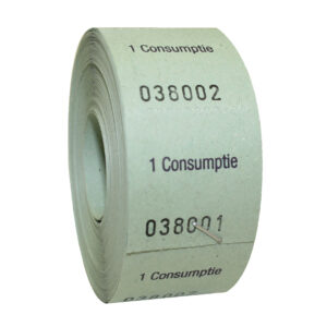 Consumptiebonnen 30x30mm groen (500x)