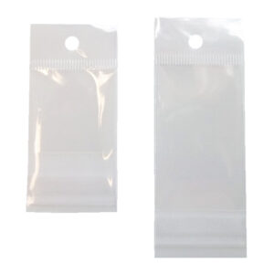 Zak helder transparant 38x63mm ophangoog