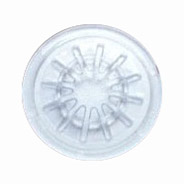 CD-rozet ø30mm plastic transparant (1x)