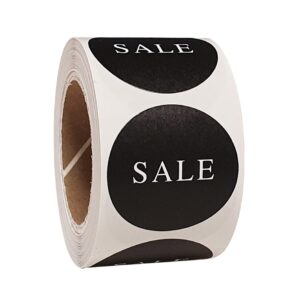 Cadeau etiket 35mm zwart opdruk SALE