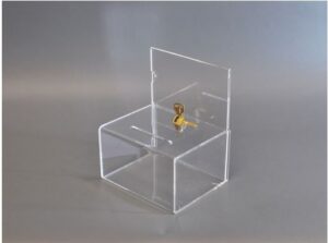 Donatiebox met posterhouder en slot