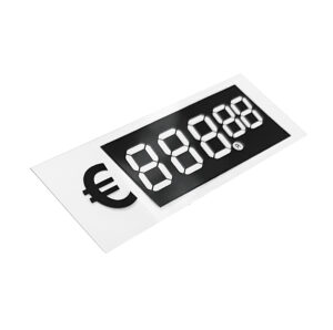 Digitale prijskaart € 888.88 26x68mm