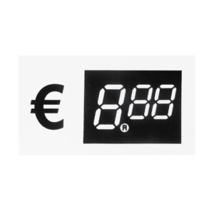 Digitale prijskaart € 8.88 39x68mm