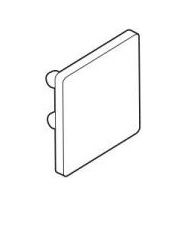 Eindstuk 20x20mm PIII transparant