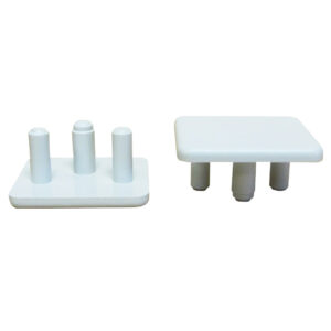 Eindstuk 20x20mm PIII grijs