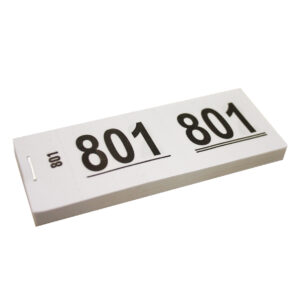 Garderobenummers wit 1-1000