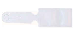 Kofferlabel met doorsteekoog 230x55mm