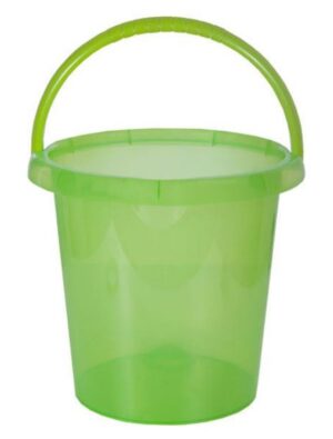 Emmer 10 liter transparant groen