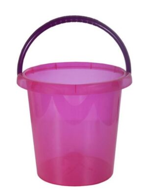 Emmer 10 liter transparant roze