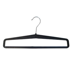 Hanger zwart met broeklat 37cm