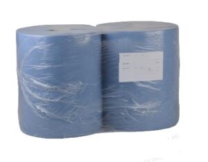 Handdoek 36x36cm x 360 meter blauw (2x)