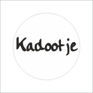 Cadeau etiket 39mm wit Kadootje