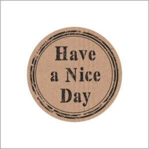 Cadeauetiket 35mm Have a nice day