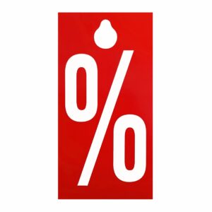 Kledinghangeretiketten 59x115mm met %