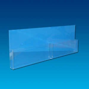 Acryl folderhouder 2 x 25cm breed