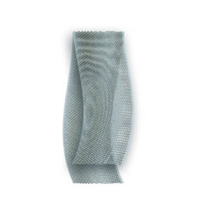 Organza materiaal zilver 20mm x 20 meter