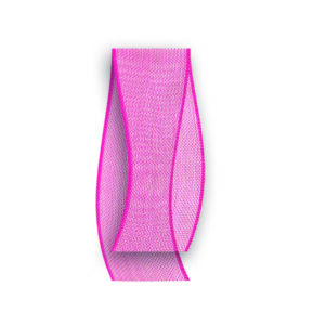 Organza materiaal fuchsia 20mm x 20meter