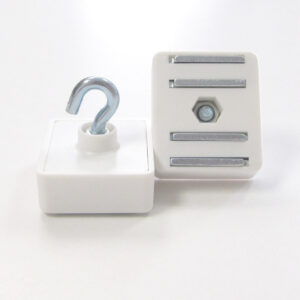 Plafondmagneet 29x33mm wit kunststof