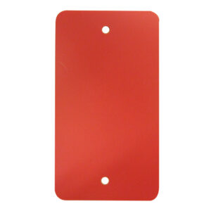 PVC label rood 118x64mm (1000x)