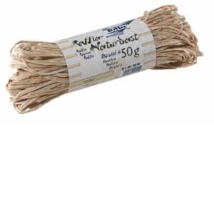 Raffia naturel bundel 50 gram