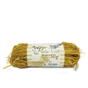 Raffia donkergeel bundel 50 gram