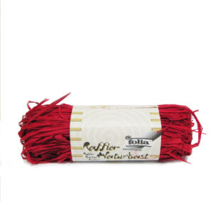 Raffia donkerrood bundel 50 gram