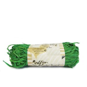 Raffia smaragdgroen bundel 50 gram