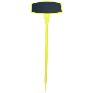 Prijssteker 450mm schuin geel met zwart