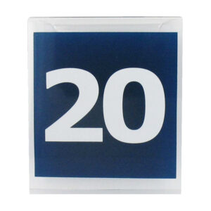 Maatbordje bedrukt met 20