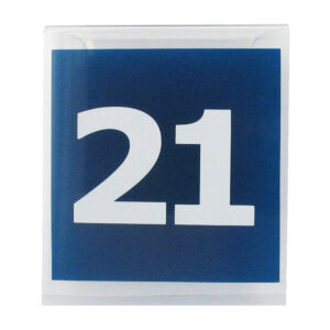Maatbordje bedrukt met 21