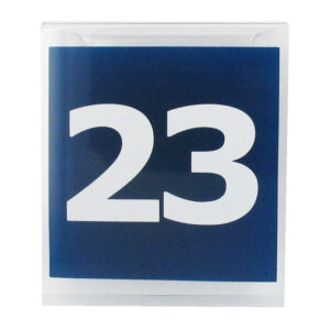 Maatbordje bedrukt met 23