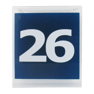 Maatbordje bedrukt met 26