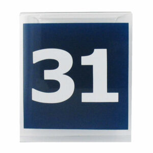 Maatbordje bedrukt met 31