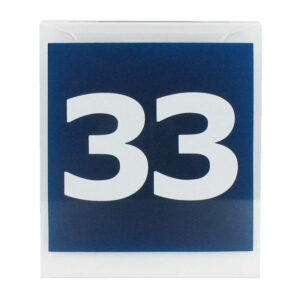 Maatbordje bedrukt met 33