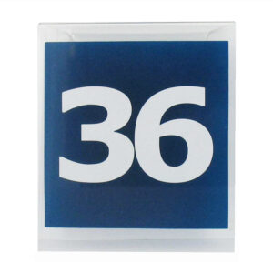 Maatbordje bedrukt met 36