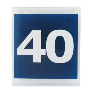 Maatbordje bedrukt met 40