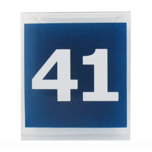Maatbordje bedrukt met 41