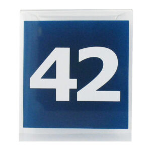 Maatbordje bedrukt met 42