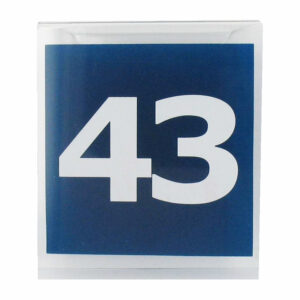 Maatbordje bedrukt met 43