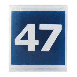 Maatbordje bedrukt met 47