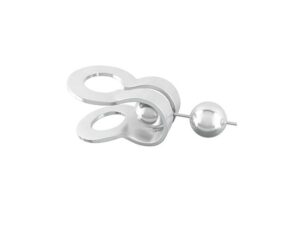 Beugelsluiting voor kogelketting 2,4mm