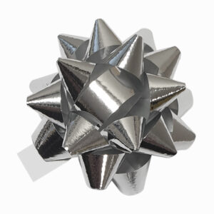Starbow 10mm x 50mm metal zilver